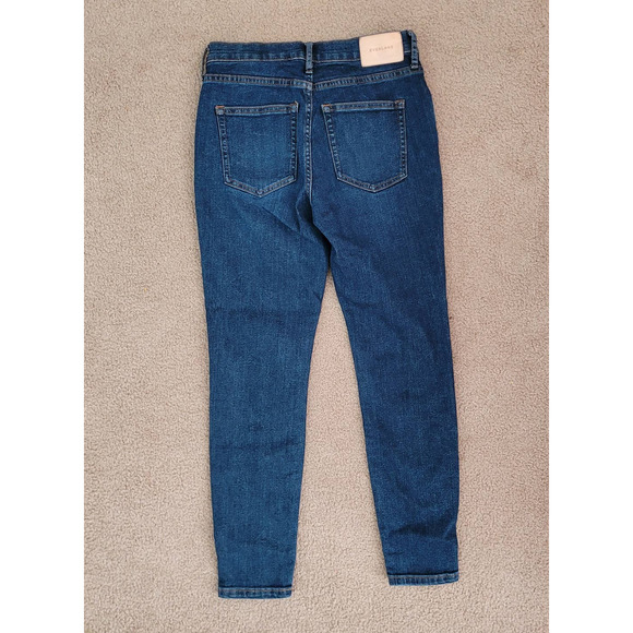 Everlane Women's Blue‎ Mid Rise Dark Wash Skinny Jeans. Size 26 - Picture 3 of 7